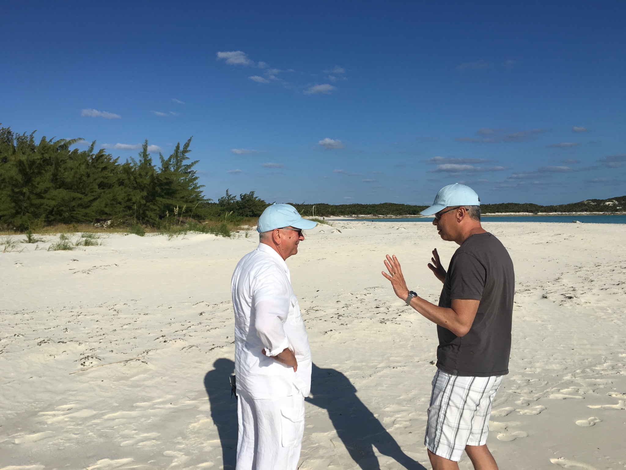 Graham Kwan with Wolf Hengst in the Bahamas